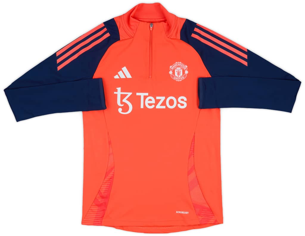 2024-25 Manchester United adidas 1/4 Zip Training Top