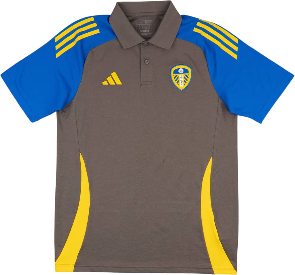 2024-25 Leeds United adidas Polo T-Shirt (S)