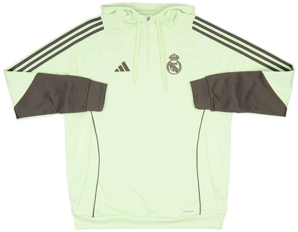 2025-26 Real Madrid adidas 1/4 Zip Hooded Top