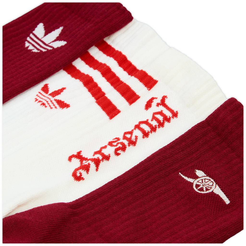2025-26 Arsenal adidas Crew Socks - (Pack of Two Pairs)
