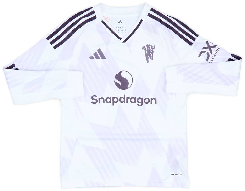 2025-26 Manchester United Away L/S Shirt (KIDS)