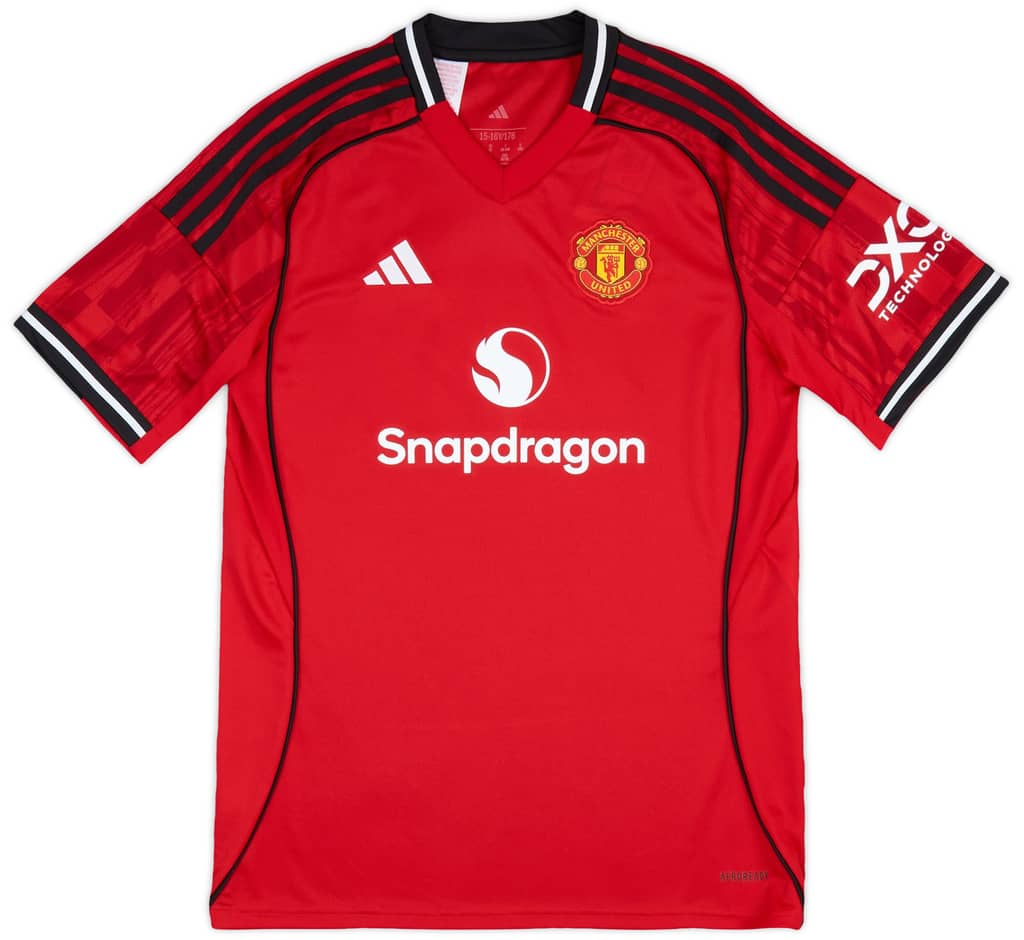 2025-26 Manchester United Home Shirt (KIDS)