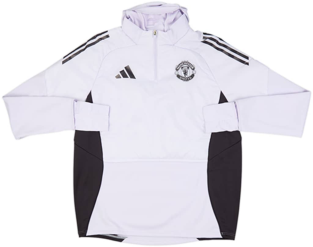 2025-26 Manchester United adidas 1/4 Zip Winterized Top