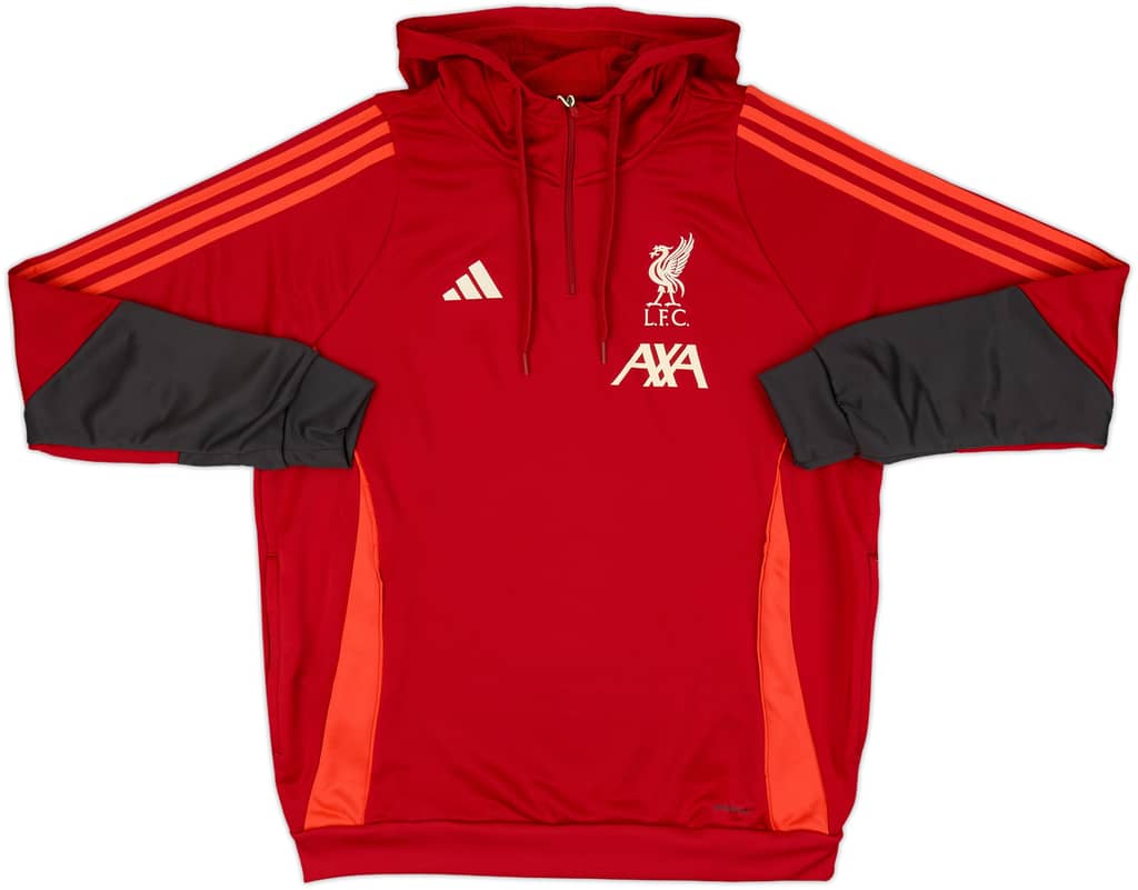 2025-26 Liverpool adidas 1/4 Zip Training Hooded Top