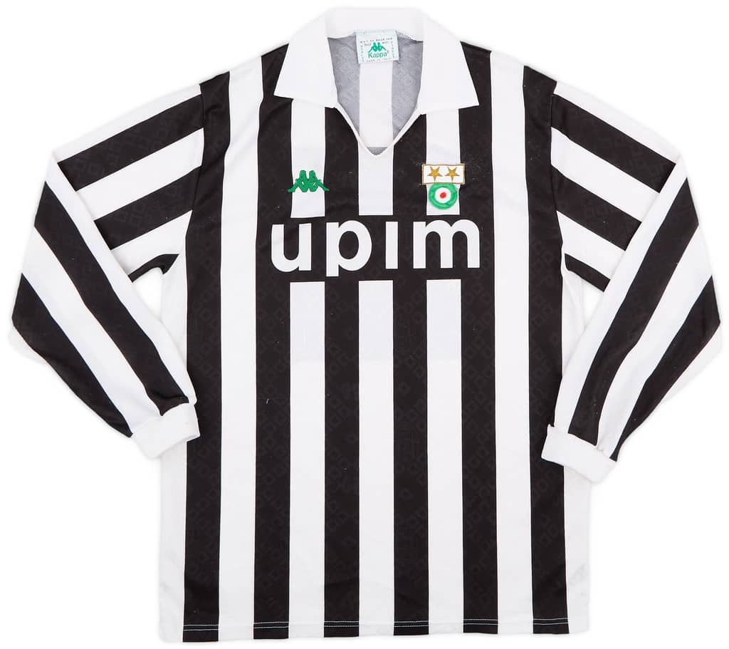 1991-92 Juventus Home L/S Shirt - 8/10 - (M)