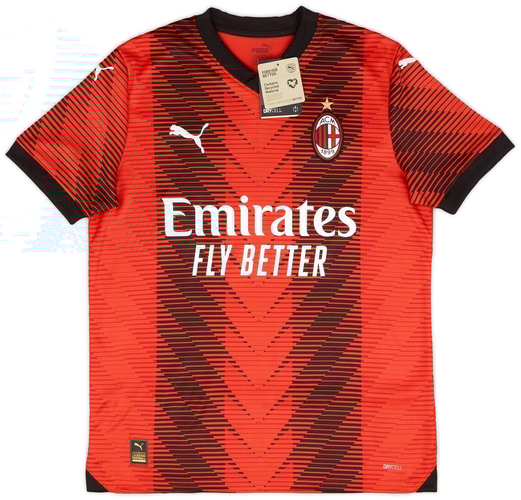 2023-24 AC Milan Home Shirt - (XS.Kids)