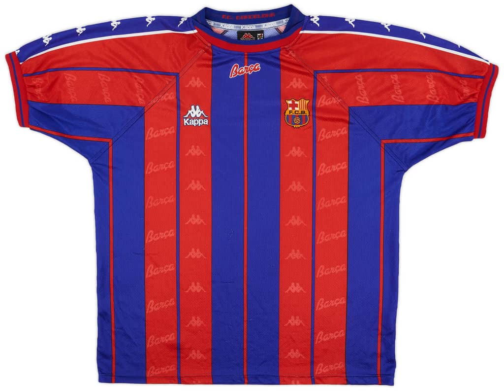1997-98 Barcelona Home Shirt - 7/10 - (XL)