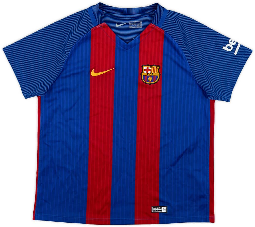 2016-17 Barcelona Home Shirt - 9/10 - (S.Boys)