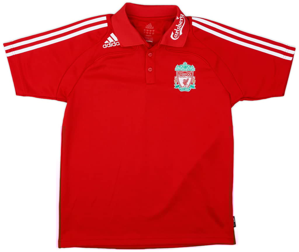 2009-10 Liverpool adidas Polo Shirt - 9/10 - (S)