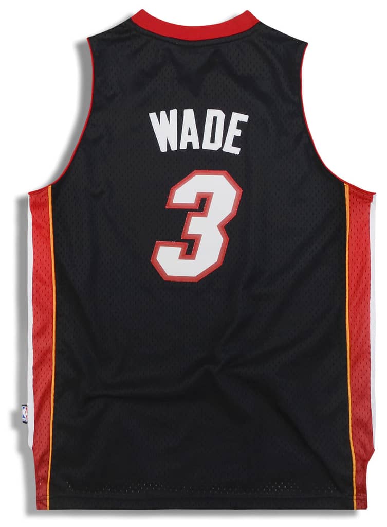 2006-08 Miami Heat Wade #3 adidas Swingman Jersey (Away) Y