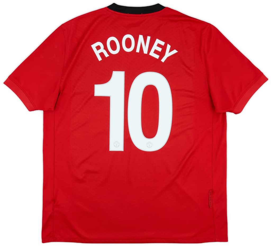 2009-10 Manchester United Home Shirt Rooney #10 - 6/10 - (XL)
