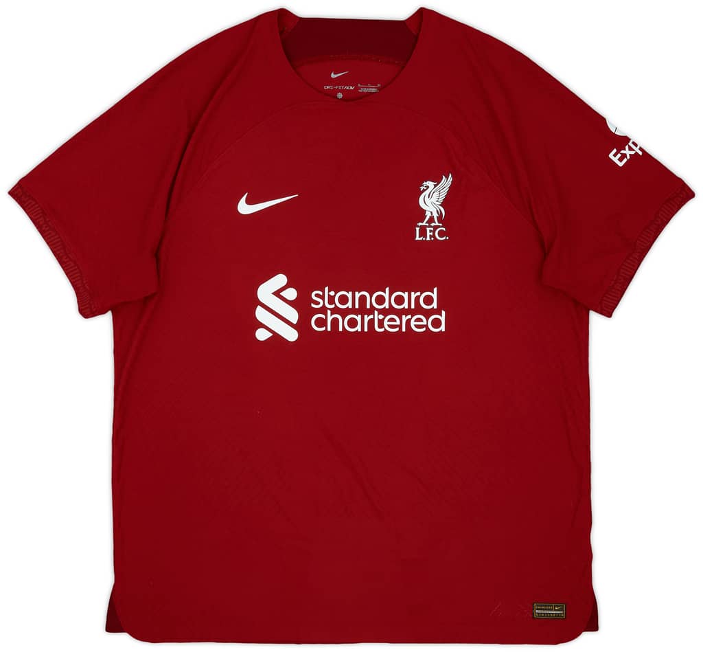 2022-23 Liverpool Authentic Home Shirt Thiago #6 - 5/10 - (XL)