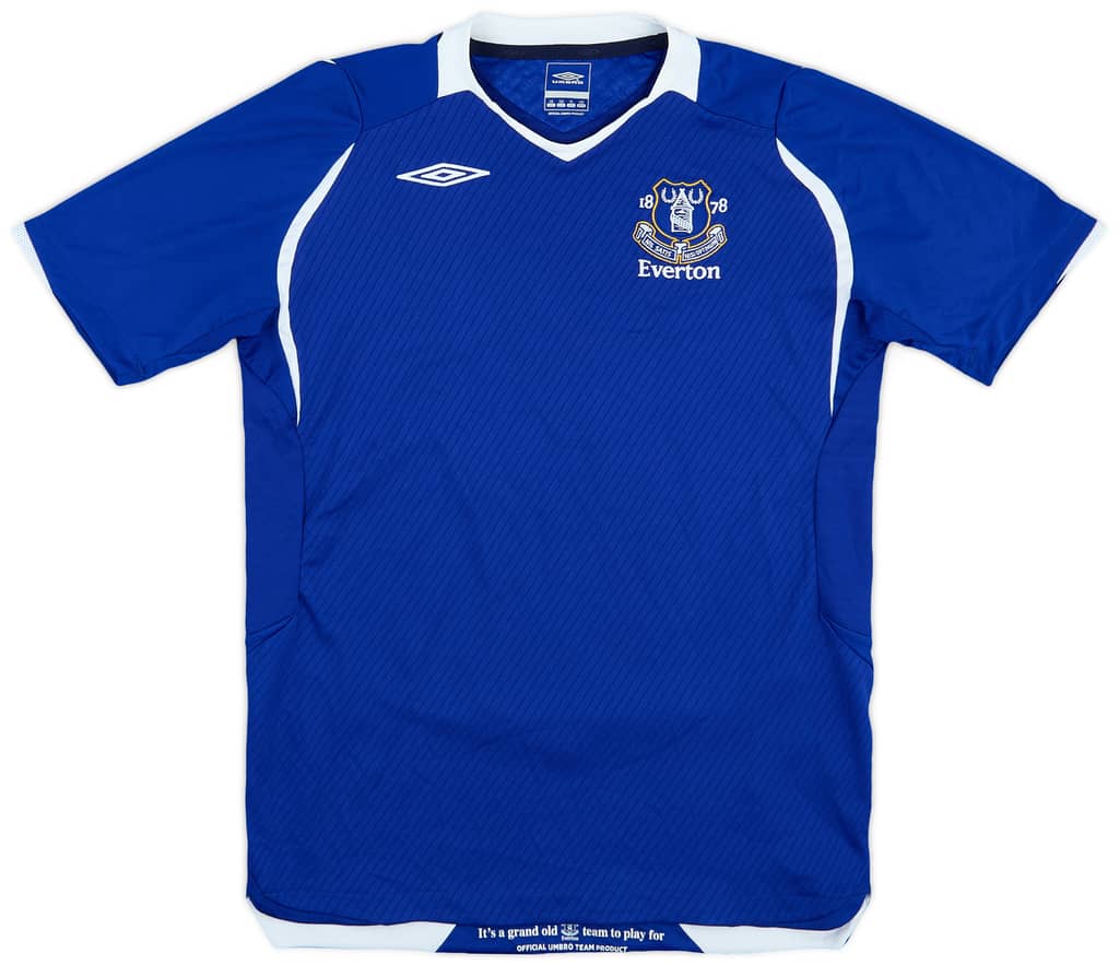 2008-09 Everton Home Shirt - 9/10 - (L.Boys)
