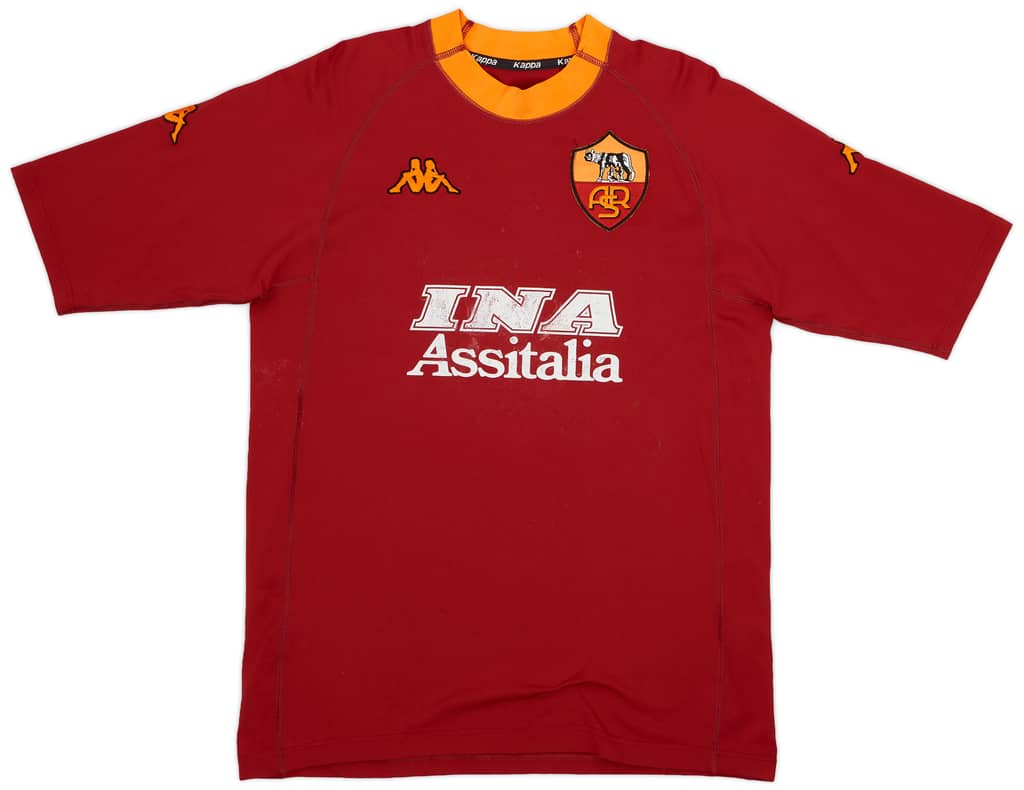 2000-01 Roma Home Shirt Di Francesco #7 - 5/10 - (XL)