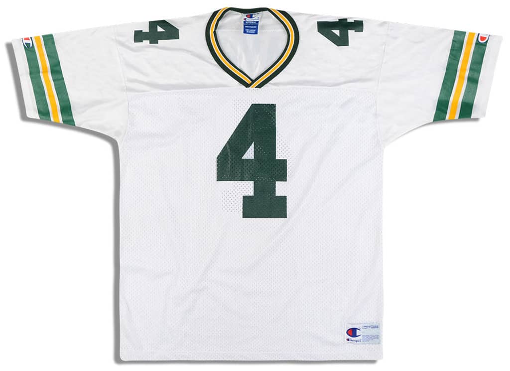 1992-96 Green Bay Packers Favre #4 Champion Jersey (Away) XXL
