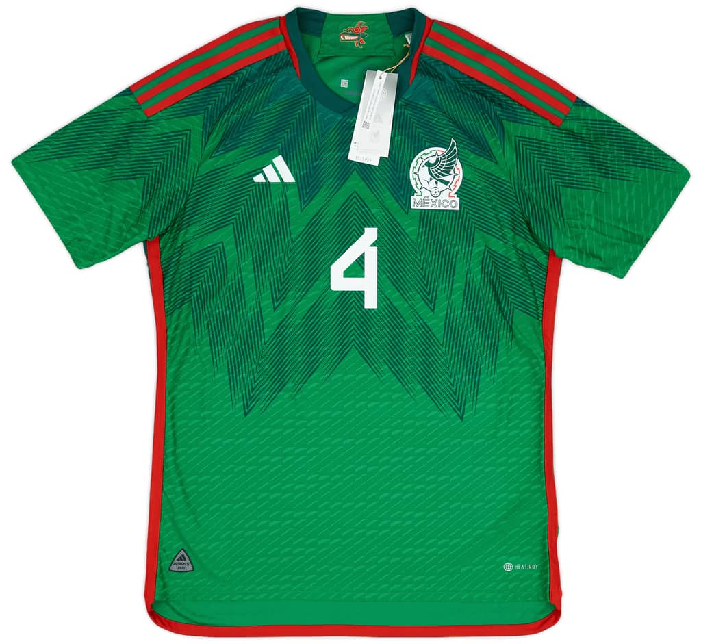 2022-23 Mexico Authentic Home Shirt E.Alvarez #4