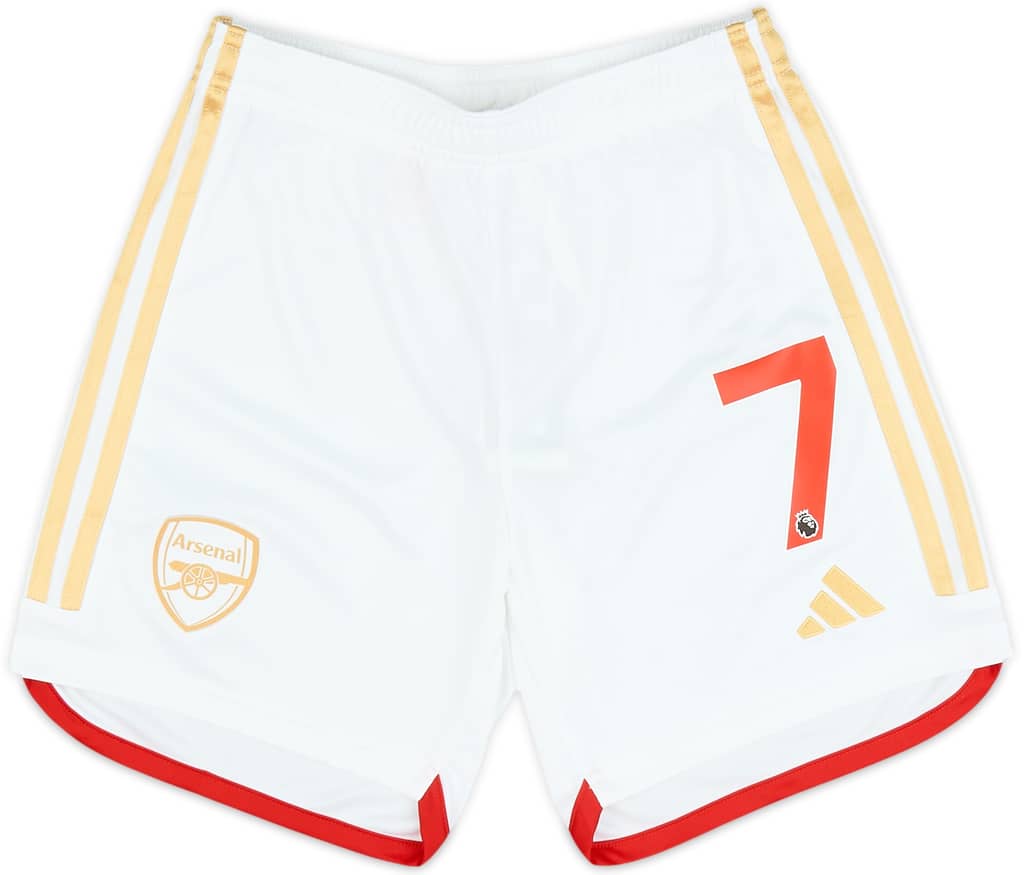 2023-24 Arsenal Home Shorts #7 (Saka) - (S.Kids)