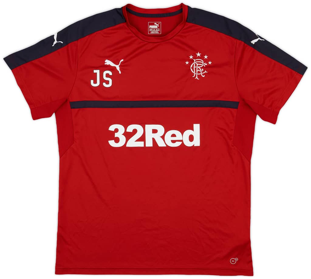 2016-17 Rangers Staff Issue Puma Training Shirt JS - 8/10 - (XXL)