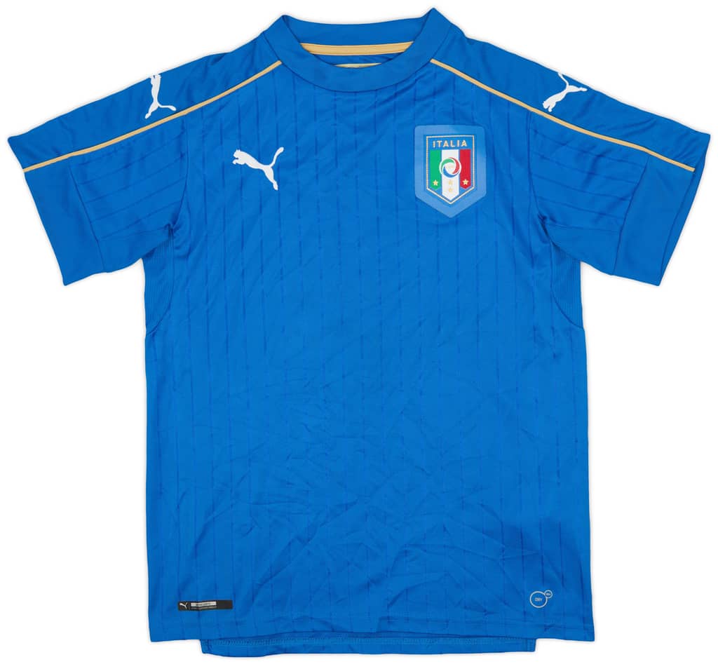 2016-17 Italy Home Shirt - 8/10 - (XL.Boys)