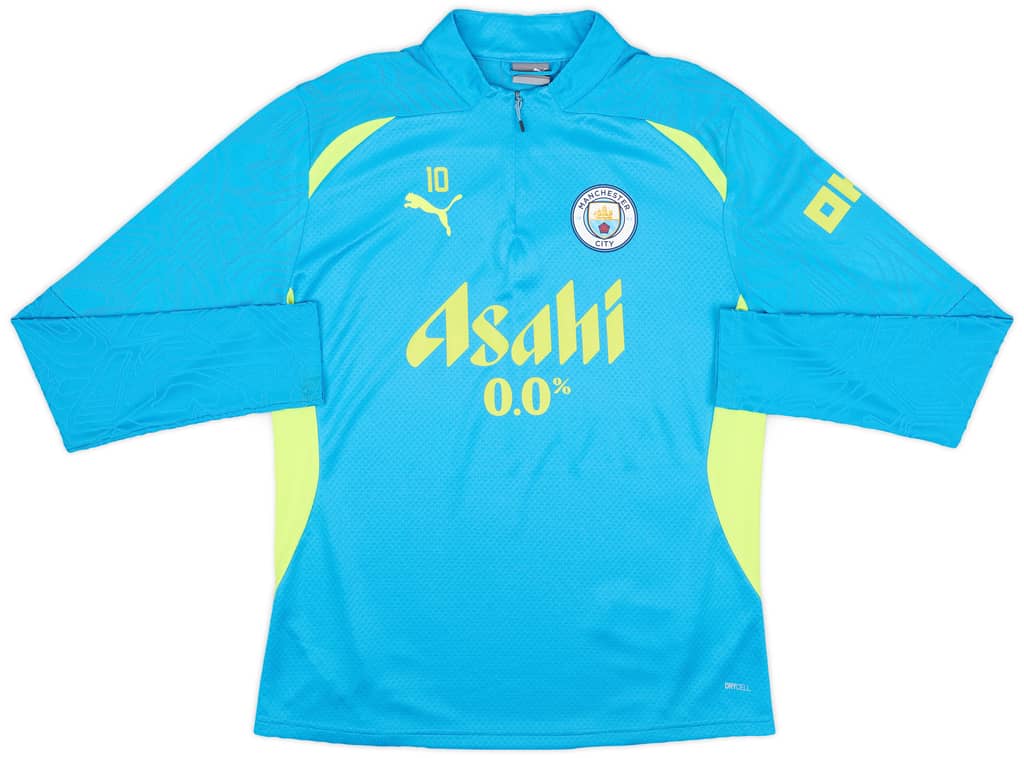2024-25 Manchester City Player Issue 1/4 Zip Training Top #10 (Grealish) - 9/10 - (M)