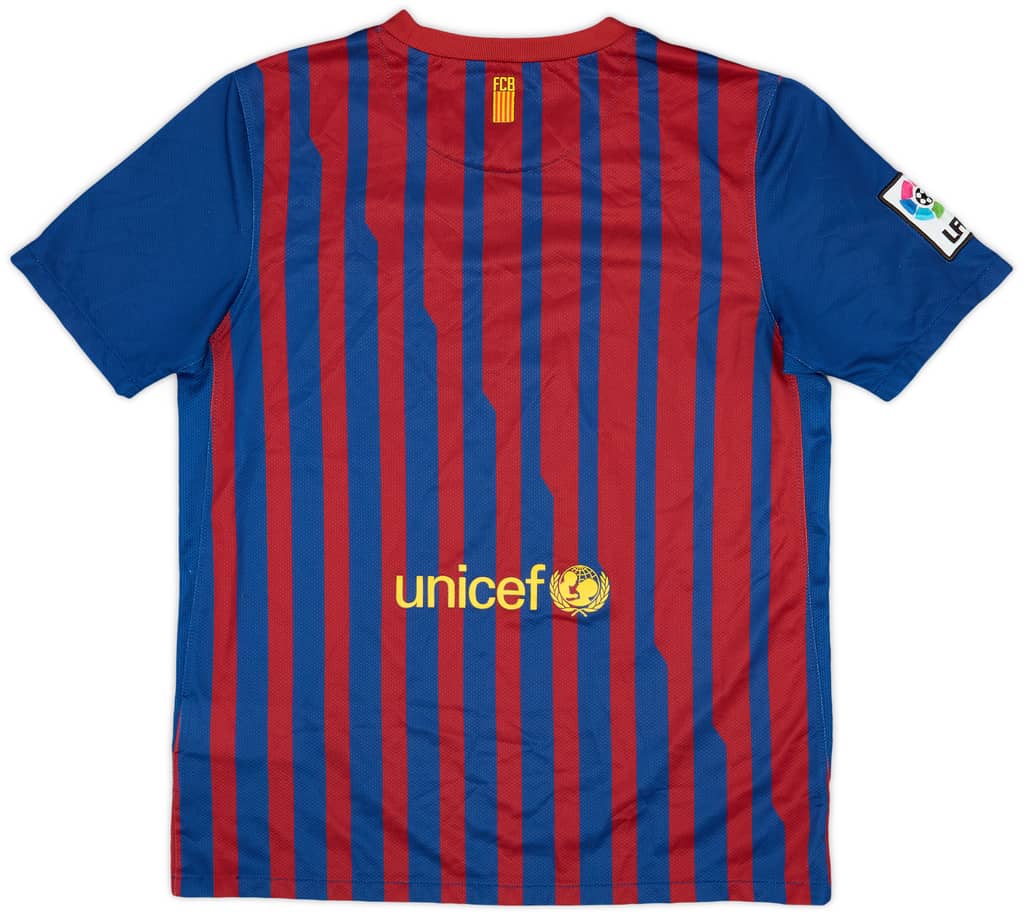 2011-12 Barcelona Home Shirt - 9/10 - (XL.Boys)