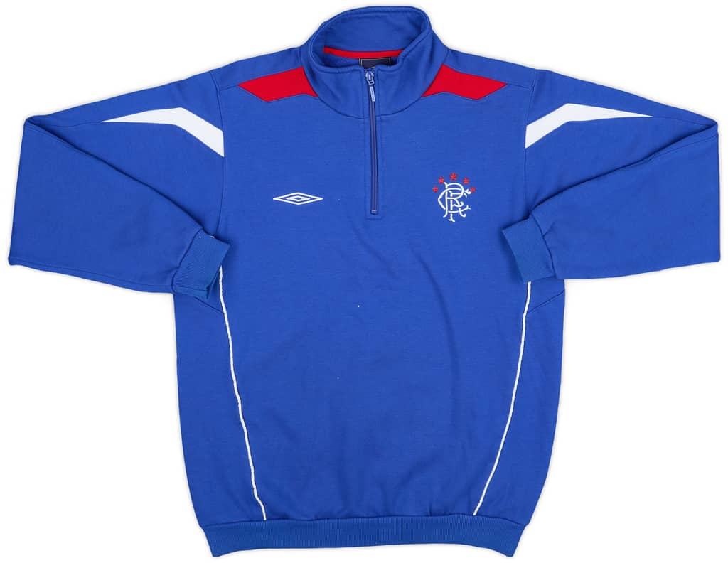 2006-07 Rangers Umbro 1/4 Zip Sweat Top - 9/10 - (S)