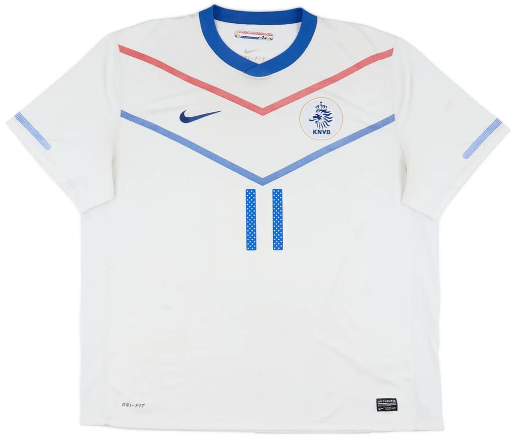 2010-11 Netherlands Away Shirt Robben #11 - 7/10 - (XXL)