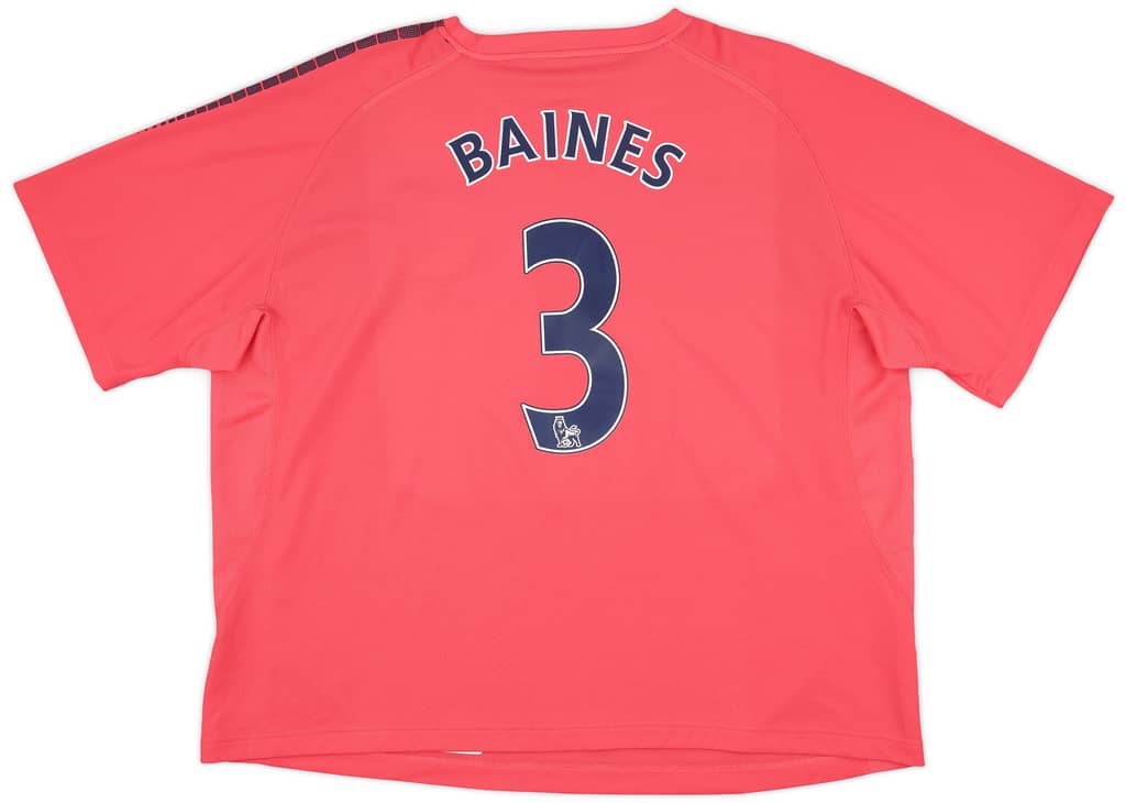 2010-11 Everton Away Shirt Baines #3 - 10/10 - (3XL)