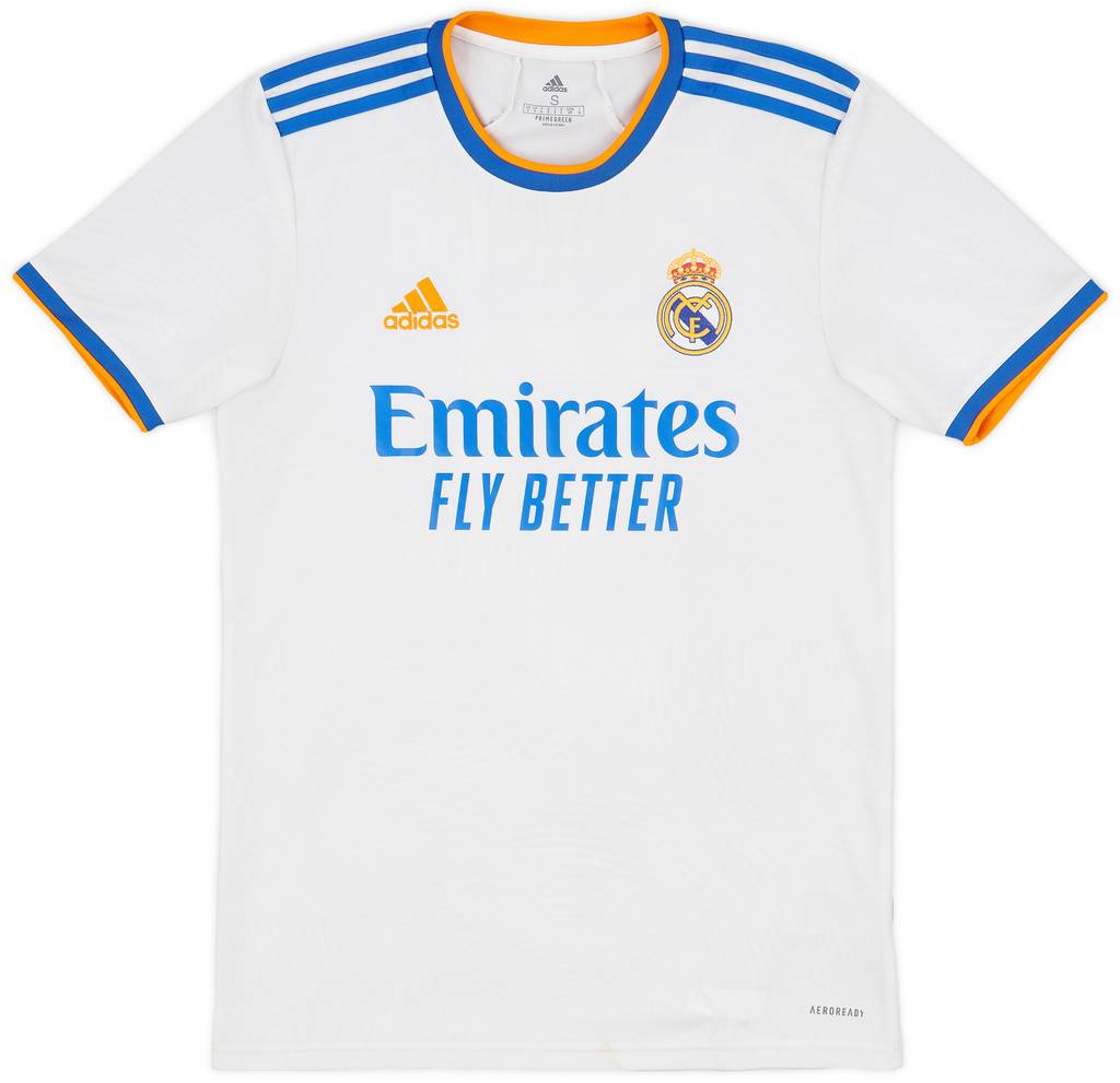 2021-22 Real Madrid Home Shirt Benzema #9 - 7/10 - (S)