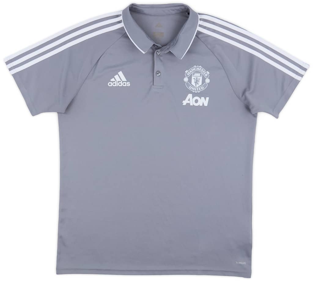 2017-18 Manchester United adidas Polo Shirt - 7/10 - (L)