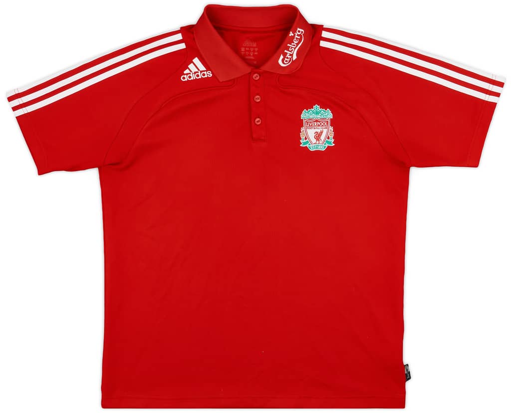 2008-09 Liverpool adidas Polo Shirt - 8/10 - (L)