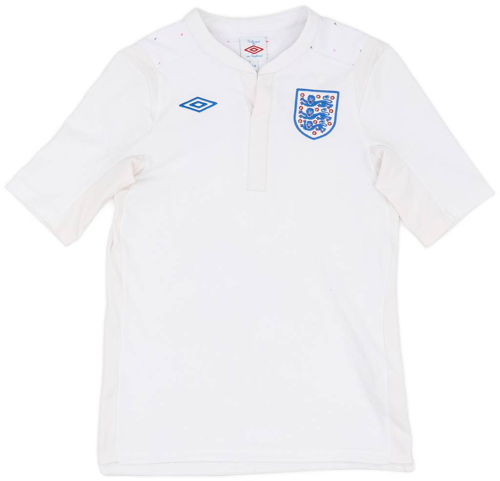 2010-11 England Home Shirt - 7/10 - (L.Boys)