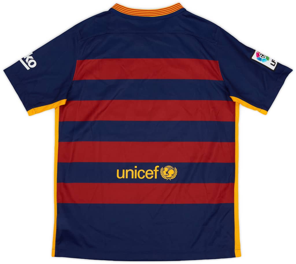 2015-16 Barcelona Home Shirt - 9/10 - (XL.Boys)