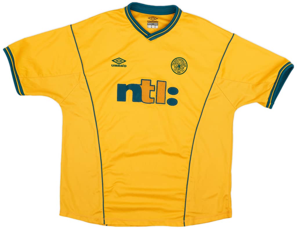 2000-02 Celtic Away Shirt Larsson #7 - 6/10 - (XXL)