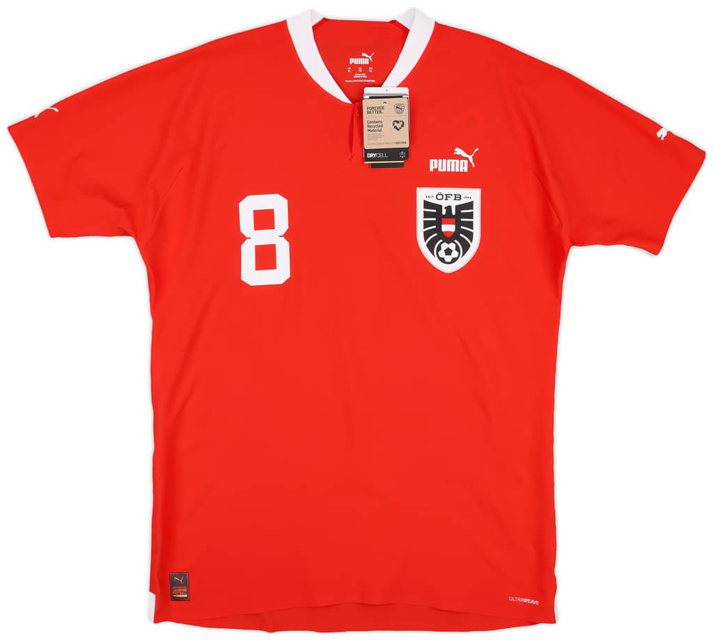 2022-23 Austria Player Issue Home Shirt Alaba #8