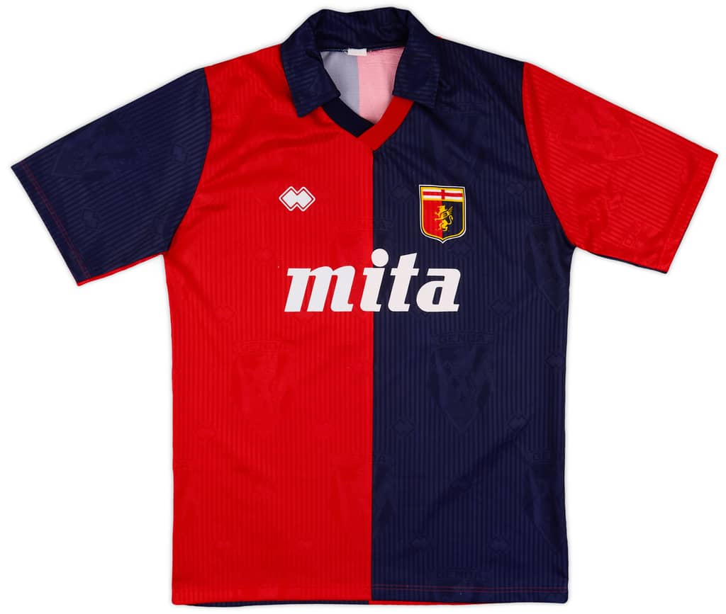 1990-91 Genoa Home Shirt #10 - 8/10 - (XL)