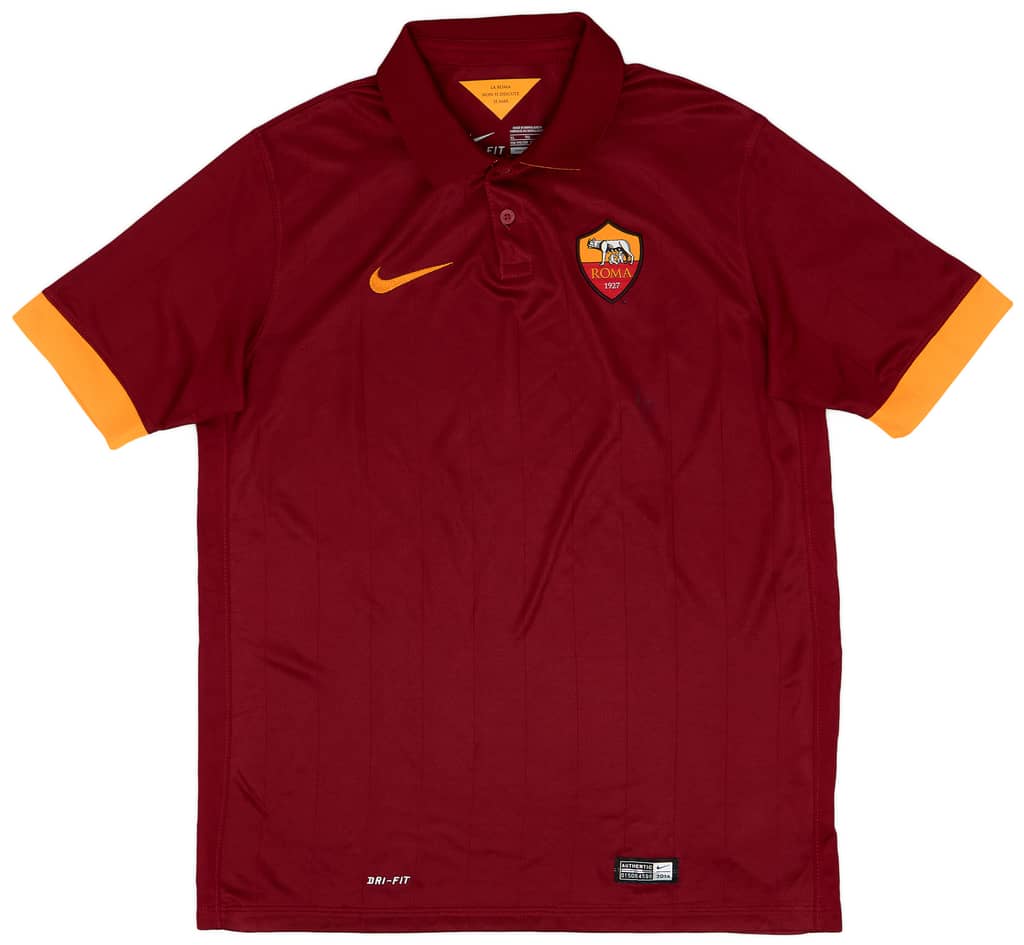 2014-15 Roma Home Shirt - 7/10 - (XL.Boys)