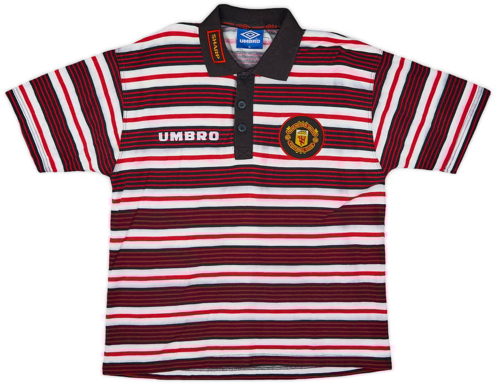 1997-98 Manchester United Umbro Polo Shirt - 6/10 - (XL)