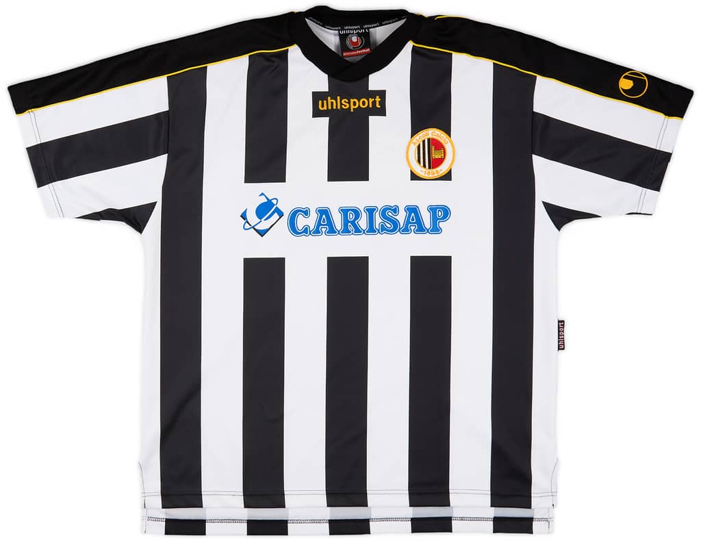 2003-05 Ascoli Signed Home Shirt Di Venanzio #20 - 6/10 - (L)