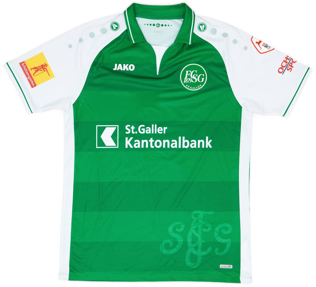 2018-19 St Gallen Match Issue Home Shirt Tafer #11