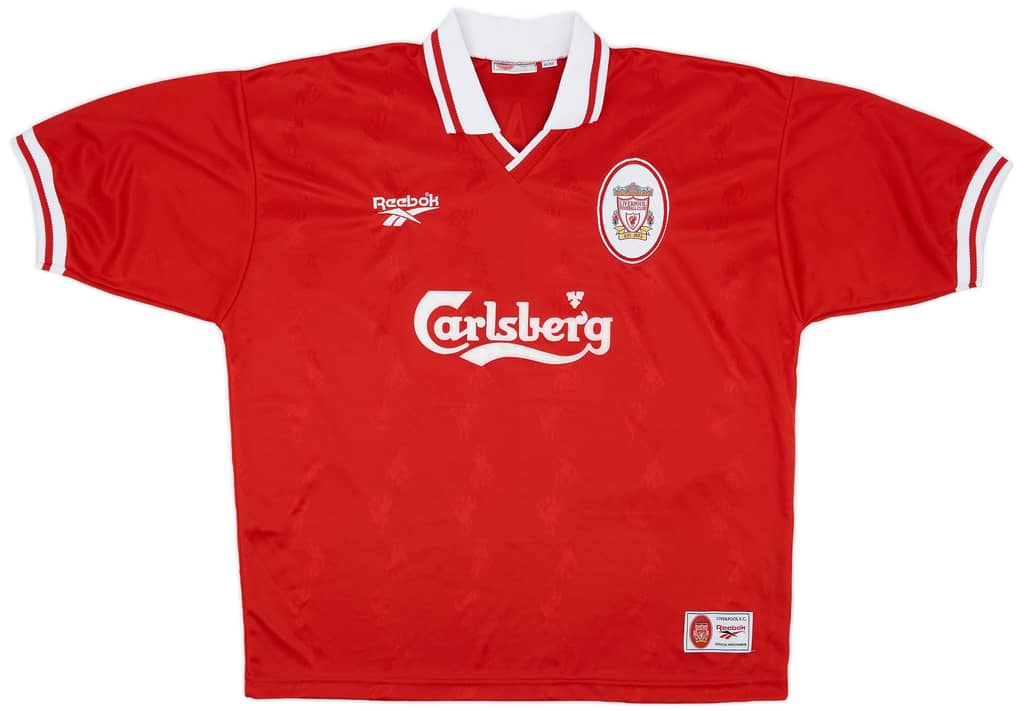 1996-98 Liverpool Home Shirt Carragher #23 - 8/10 - (XL)