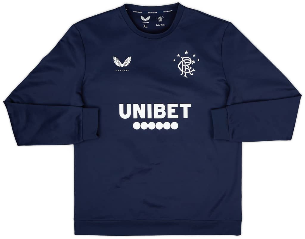 2020-21 Rangers Castore Sweat Top - 9/10 - (XL)