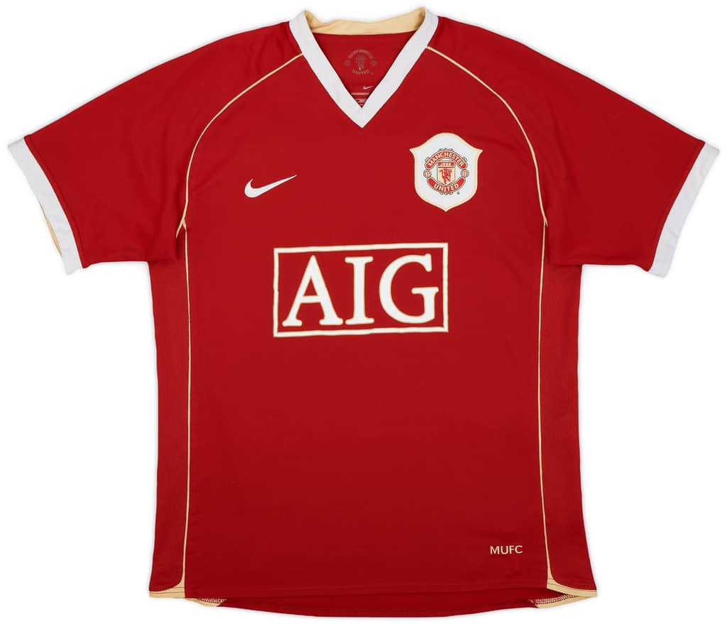2006-07 Manchester United Home Shirt Solskjaer #20  - 6/10 - (S)