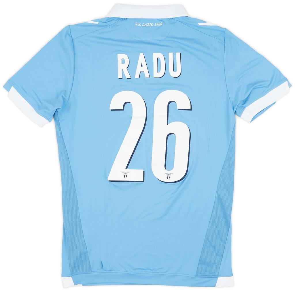 2014-15 Lazio Match Issue Home Shirt Radu #26