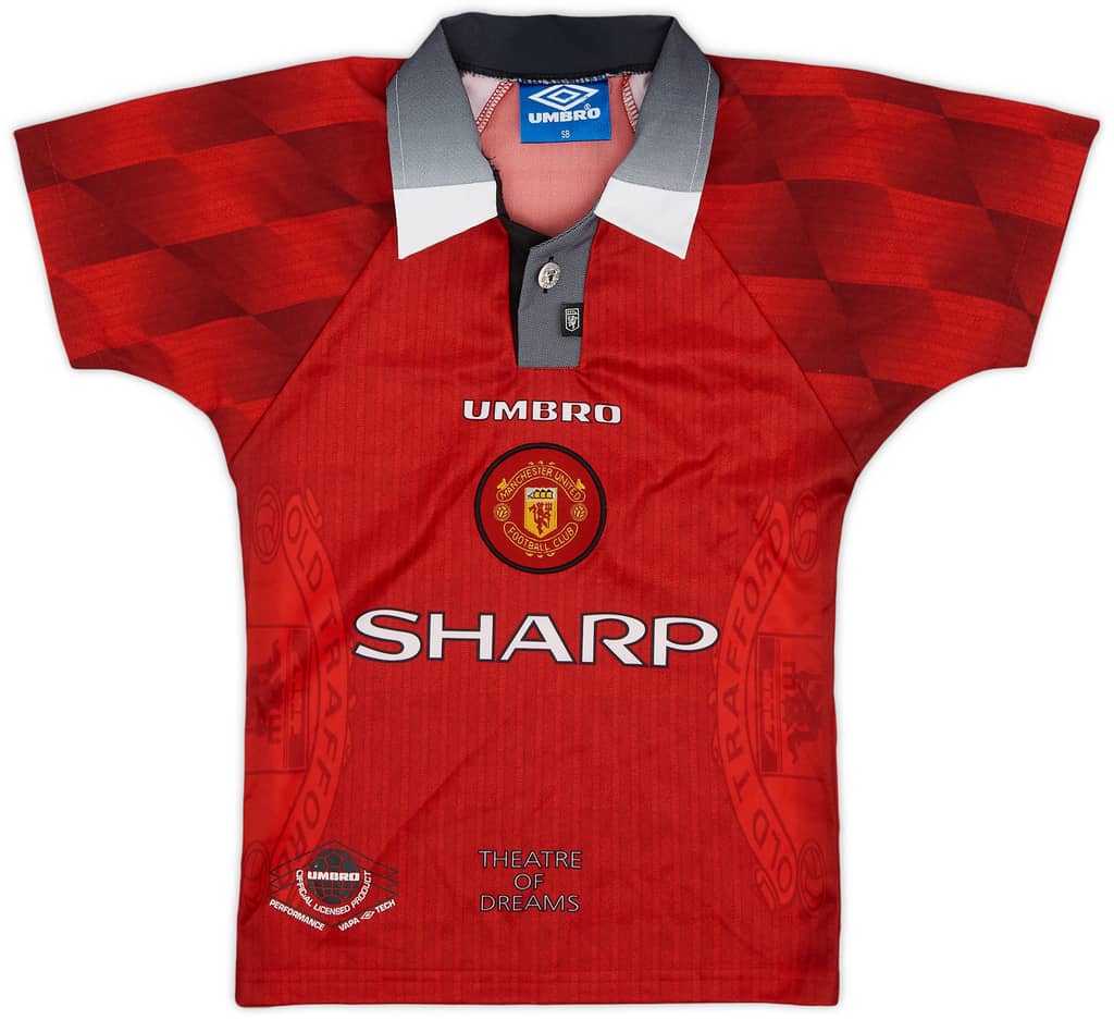 1996-98 Manchester United Home Shirt - 5/10 - (S.Boys)