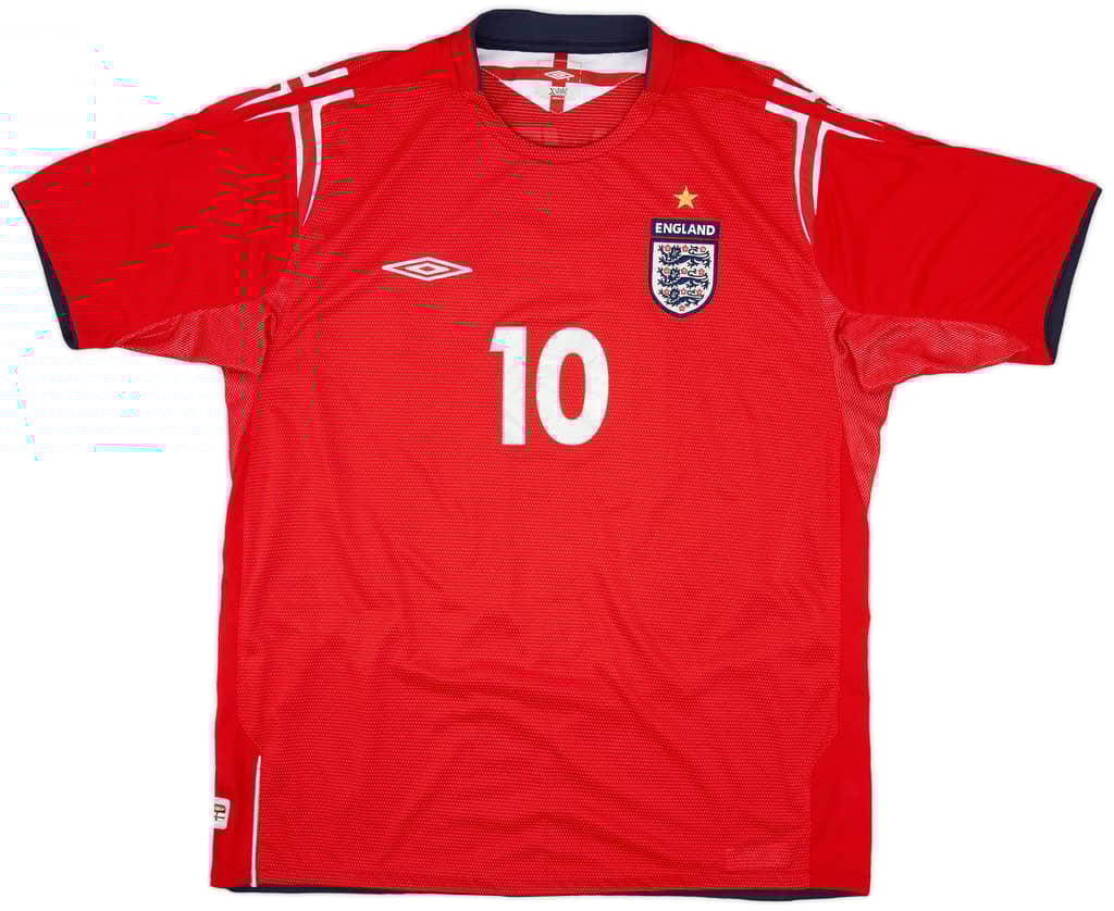 2004-06 England Away Shirt Owen #10 - 6/10 - (XL)