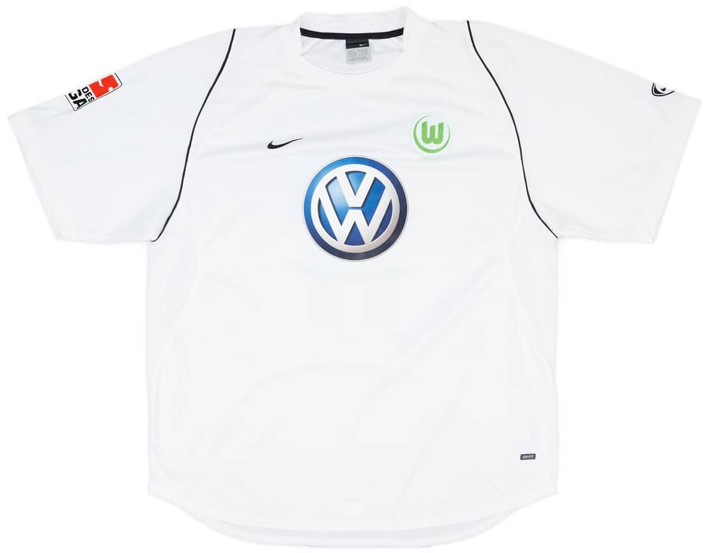 2005-06 Wolfsburg Match Issue Away Shirt Tskitishvili #17
