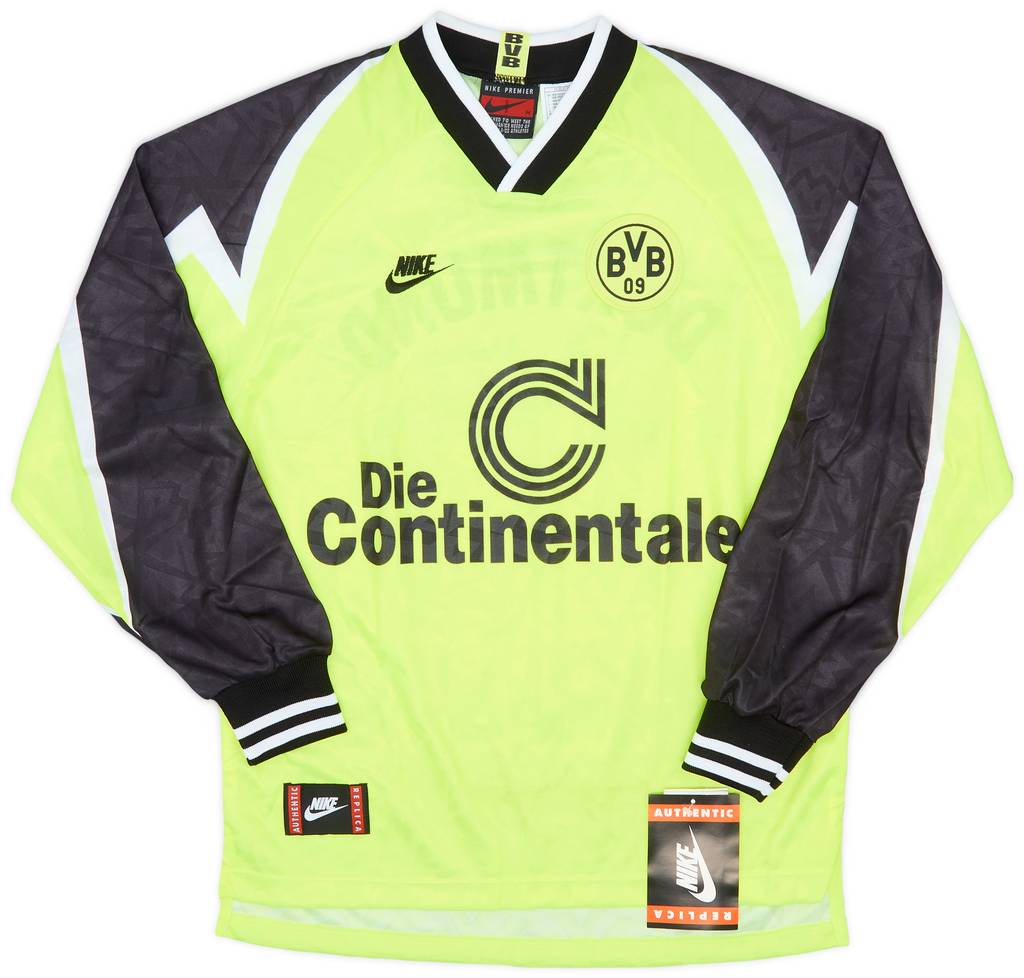 1995-96 Borussia Dortmund Home L/S Shirt Moller #10 (M)