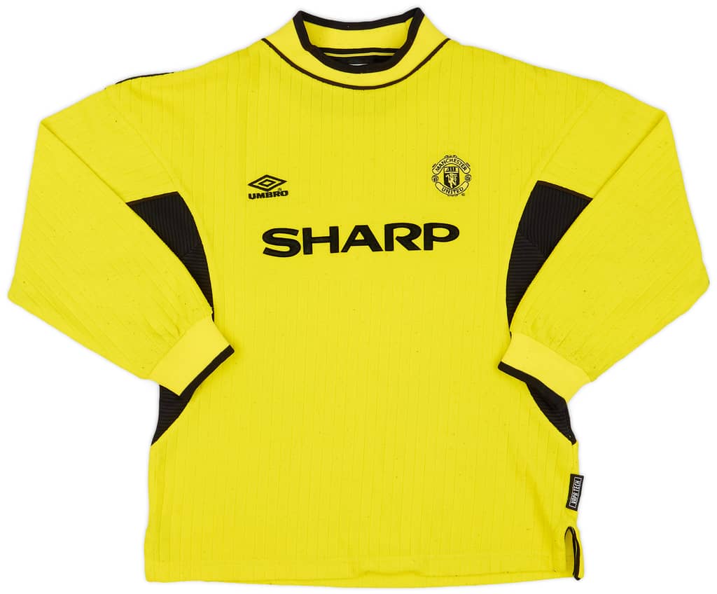 1999-00 Manchester United GK Shirt - 8/10 - (L.Boys)