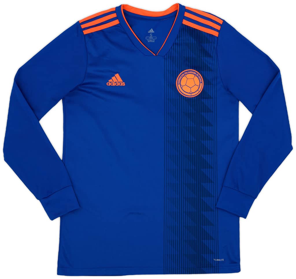 2018-19 Colombia Away L/S Shirt - 9/10 - (S)